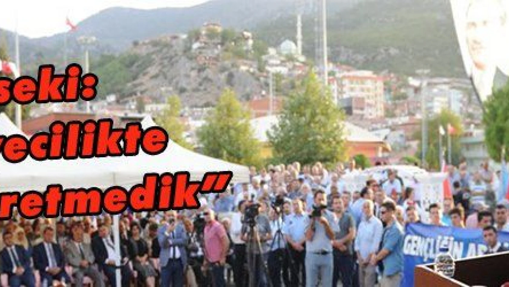 Özhaseki: 'Belediyecilikte mazeret üretmedik'