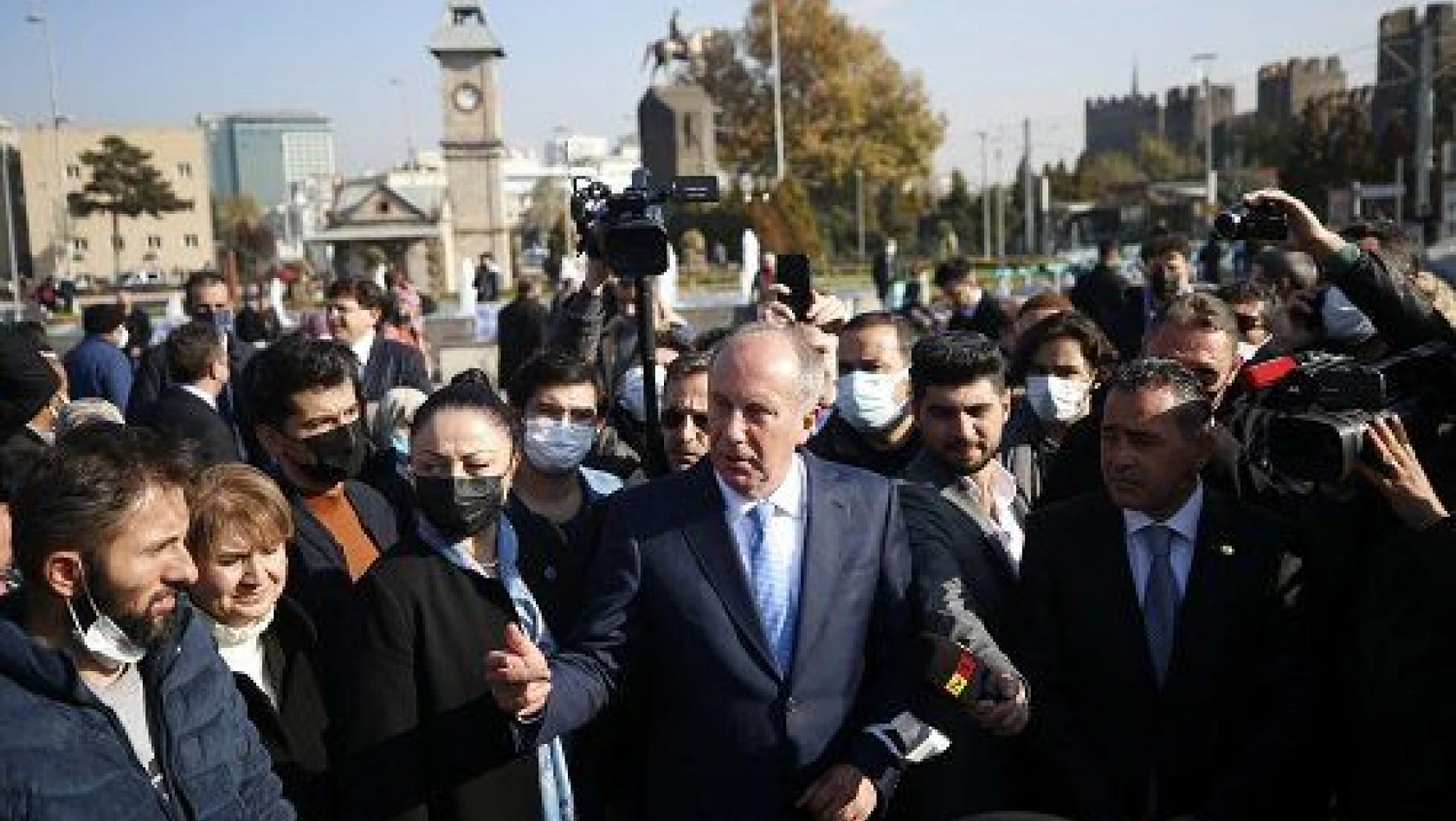 Memleket Partisi Genel Başkanı İnce, Kayseri'de esnafı ziyaret etti