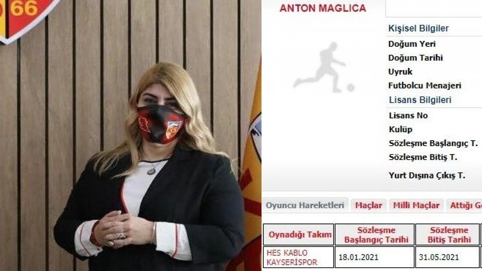 Yeni transfer Anton Maglica'nın lisansı çıktı