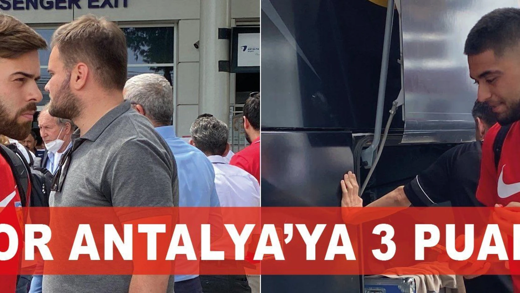 Kayserispor Antalya'ya 3 puan için gitti