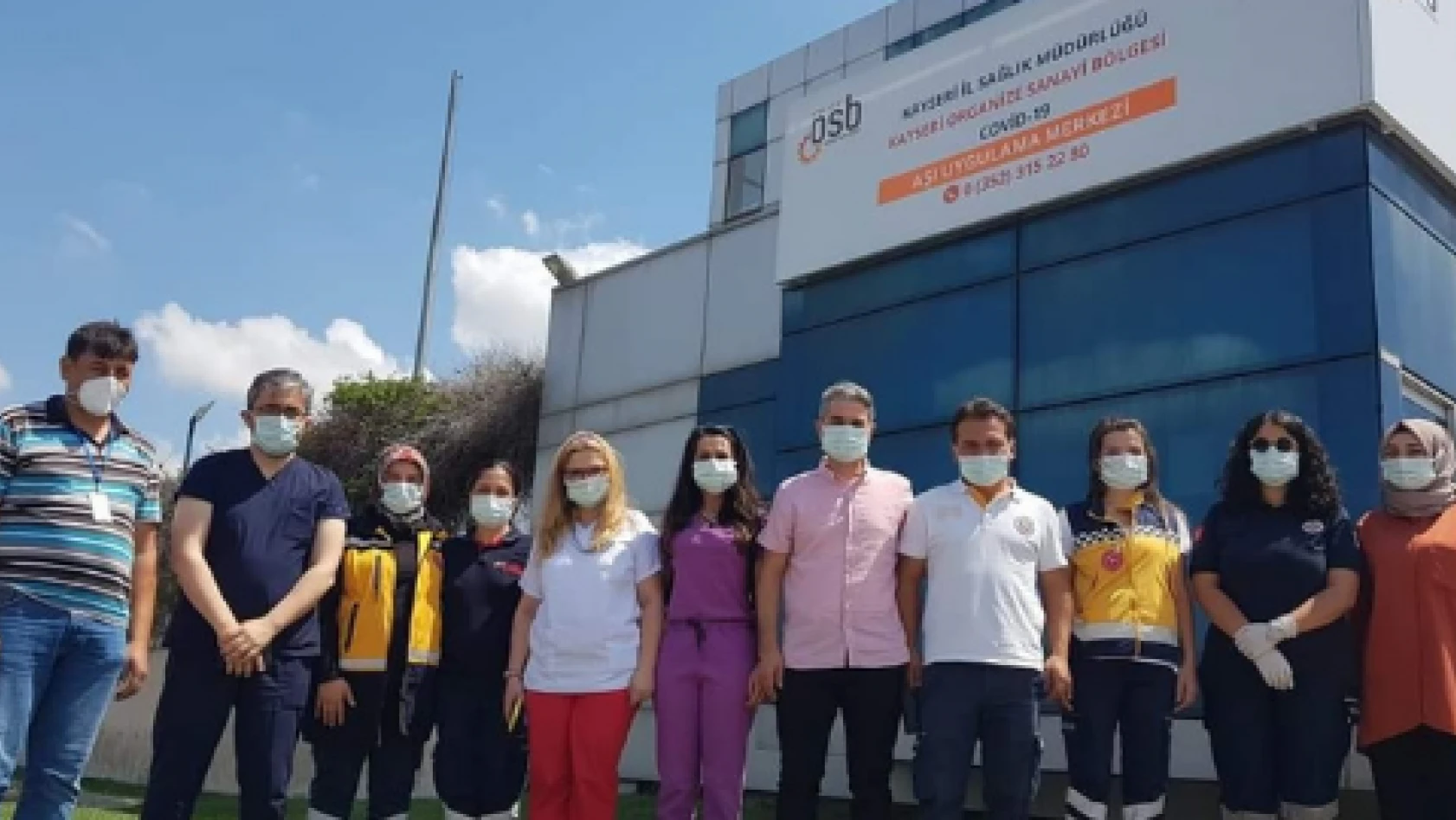Melikgazi mobil aşı ekipleri  'aşı ' için kolları sıvadı