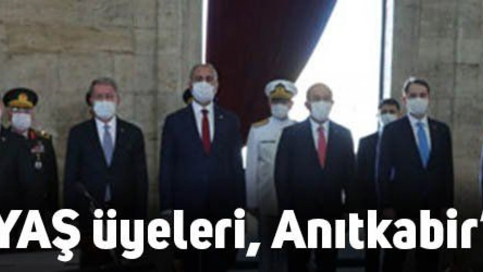 Erdoğan ve YAŞ üyeleri, Anıtkabir'i ziyaret etti