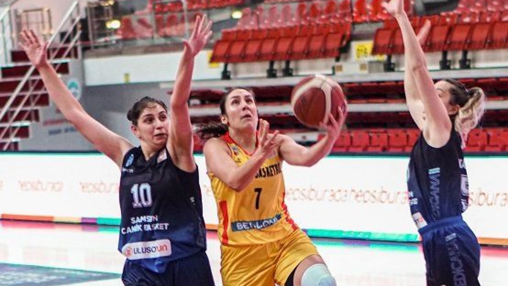 Türkiye Kadınlar Basketbol Ligi: Kayseri Basketbol: 107 - Canik Belediyesi: 54