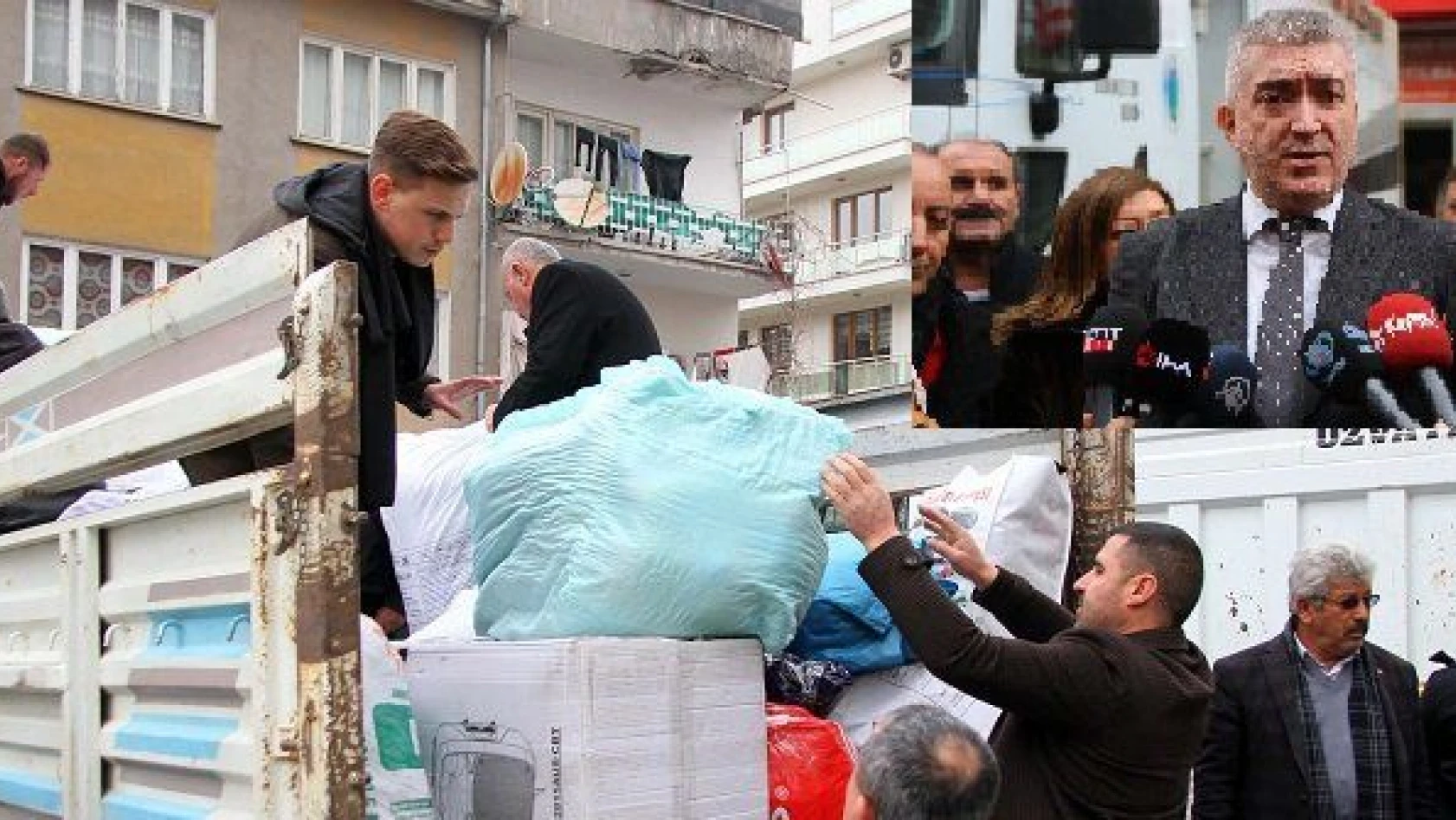 MHP Kayseri İl Başkanlığı'ndan depremzedelere yardım