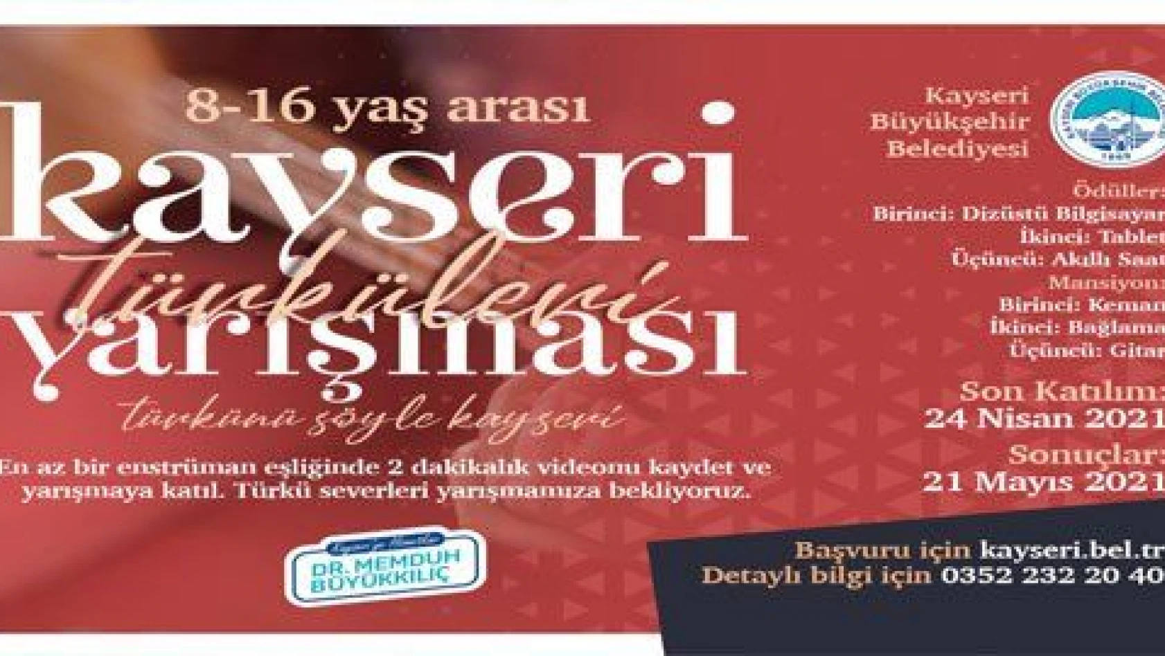 Kayseri Türküleri Yarışması'nda başvurular devam ediyor