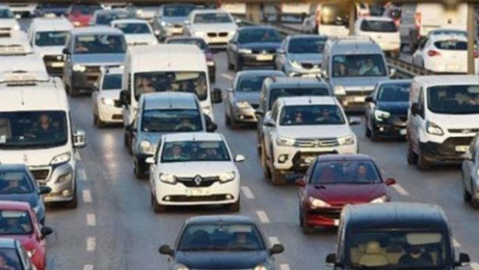 Kayseri 'de trafiğe kayıtlı araç sayısı belli oldu