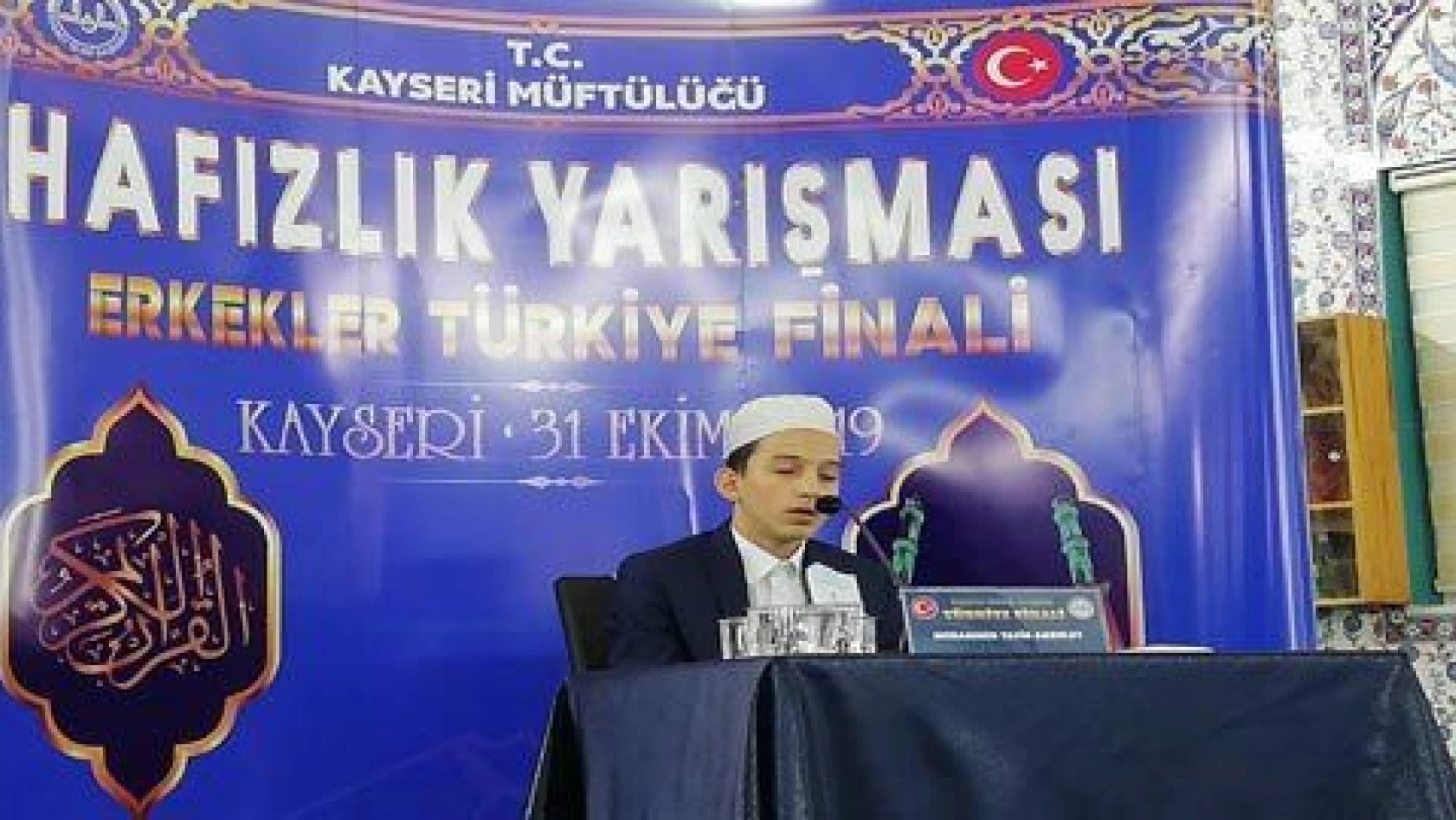 'Türkiye Erkekler Hafızlık Yarışması' finali Kayseri'de Başladı