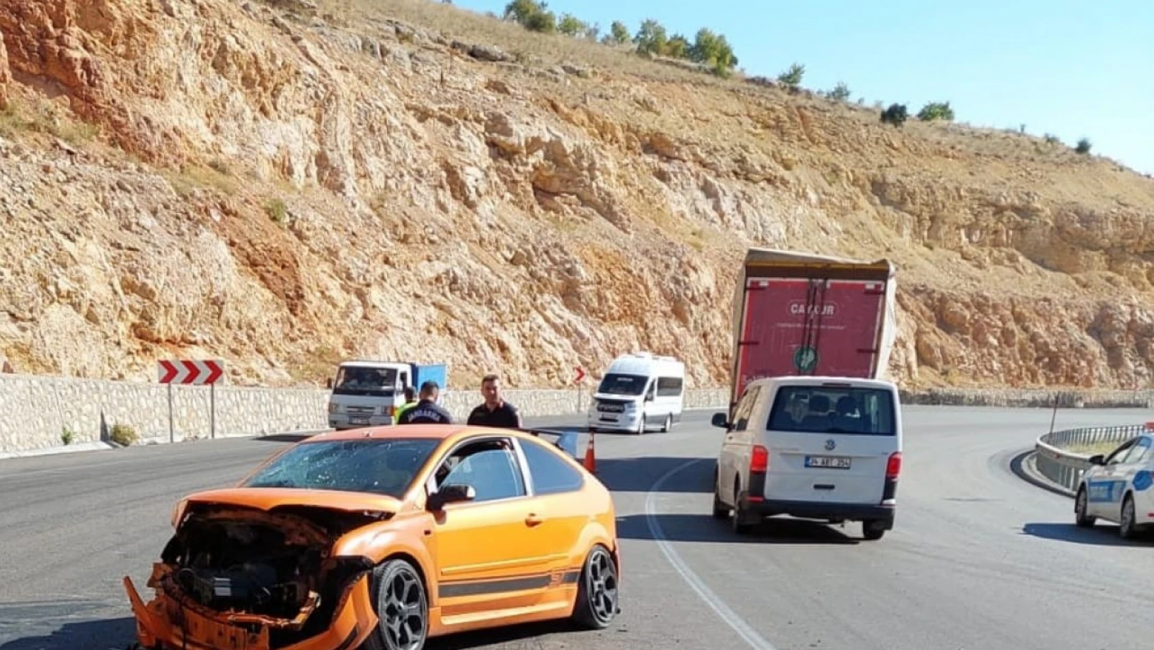 Malatya - Kayseri karayolunda kaza: 1 yaralı
