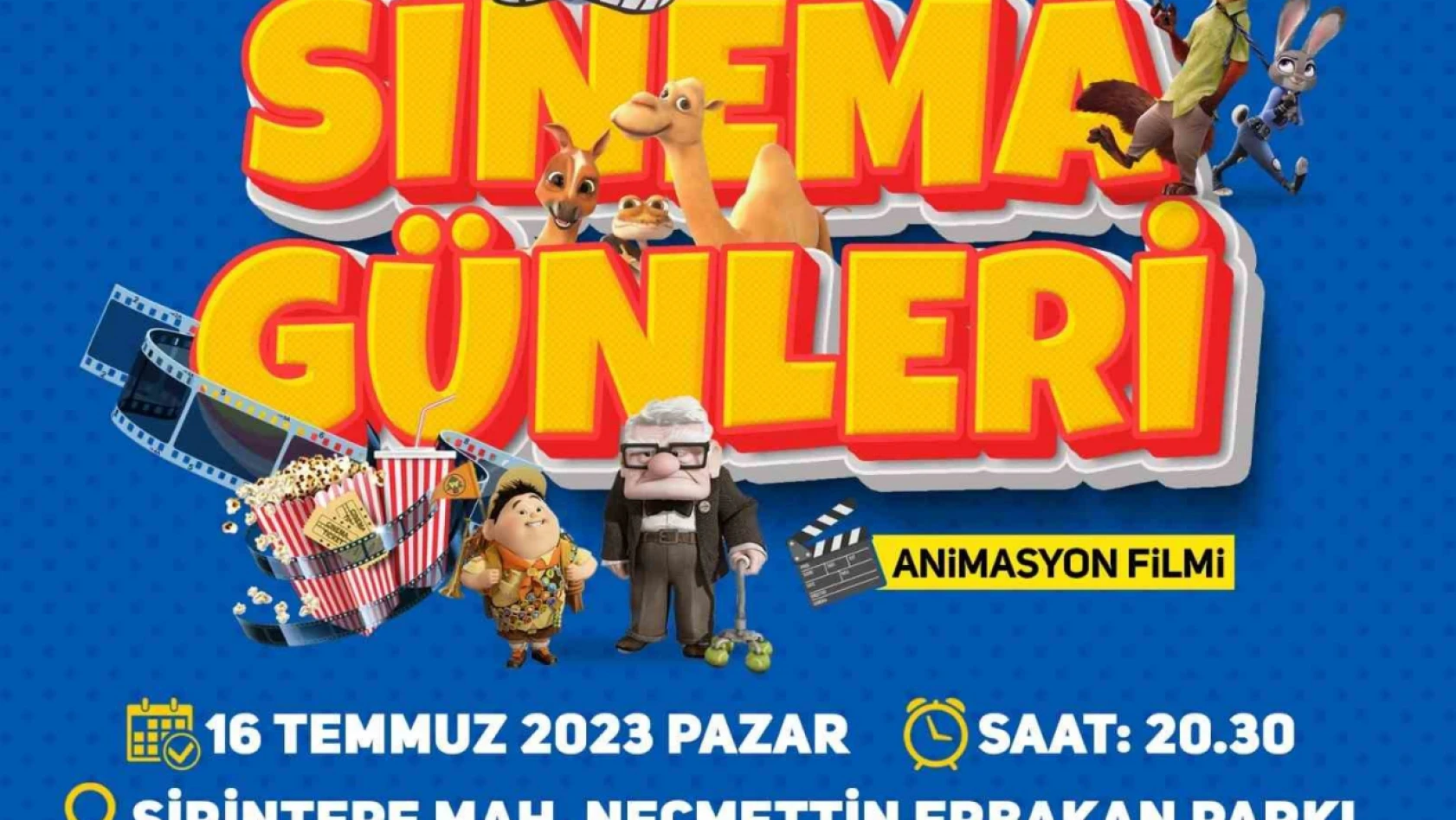 Kayseri'de eğlenceli açık hava sinema günleri başlıyor