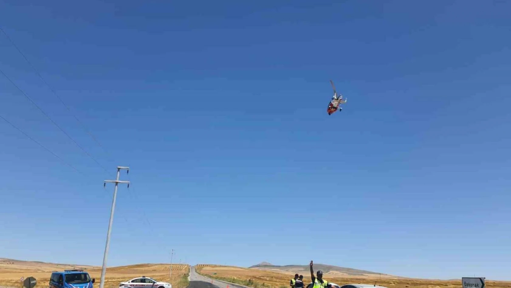 Nevşehir'de helikopterle havadan denetim yapıldı
