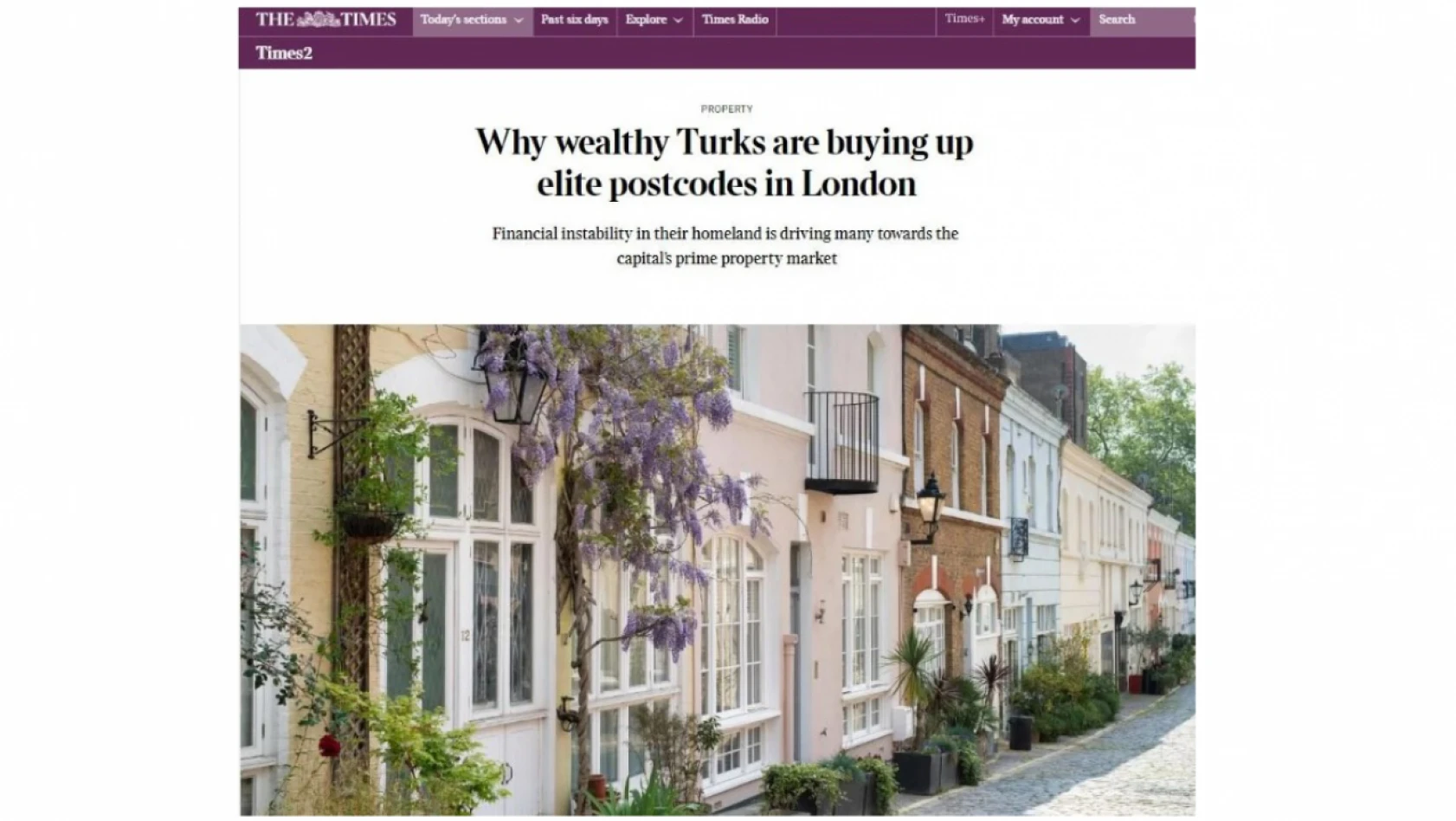 The Times:Varlıklı Türkler Londra'ya akın ediyor!