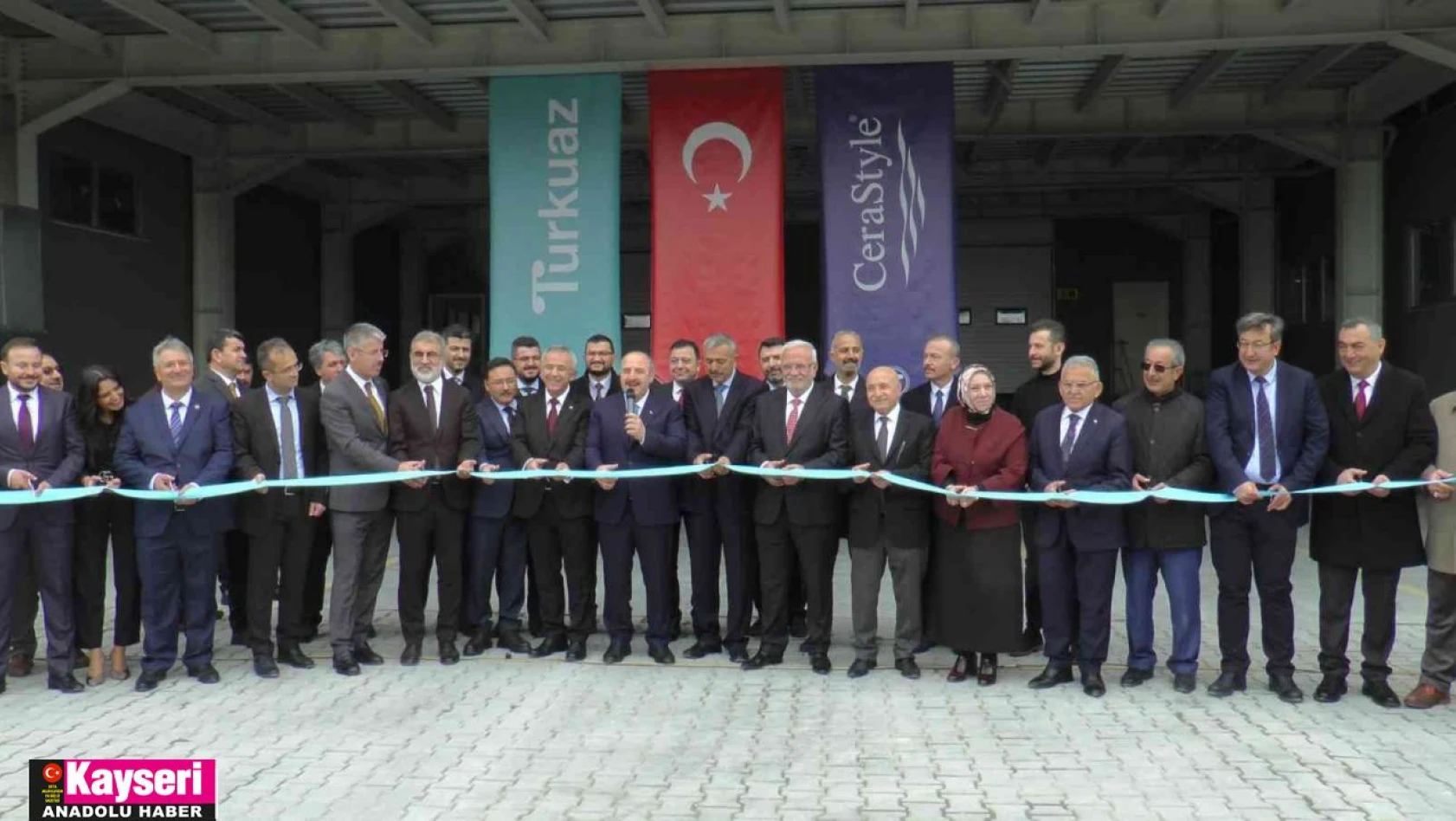Turkuaz Seramik'in yeni fabrikası açıldı