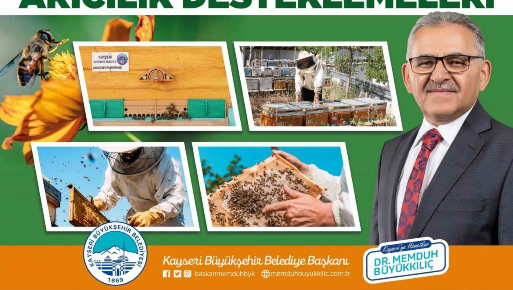 Büyükkılıç'tan vatandaşlara arı kovanı desteği