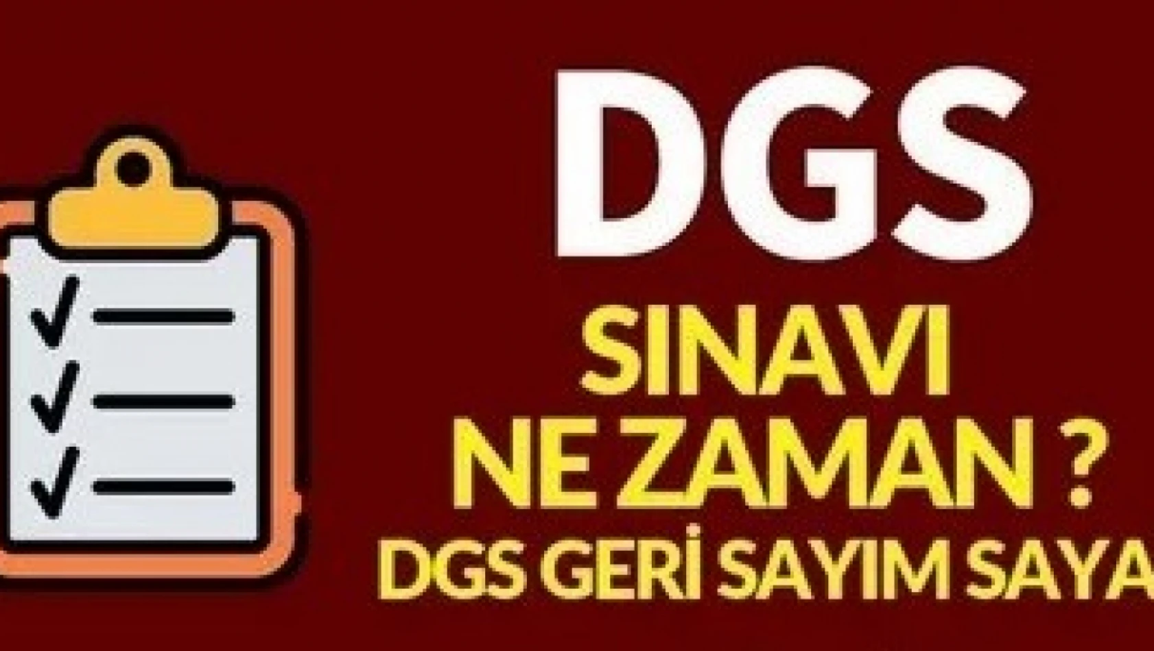 DGS sınavı ne zaman? başvurular başladı mı?