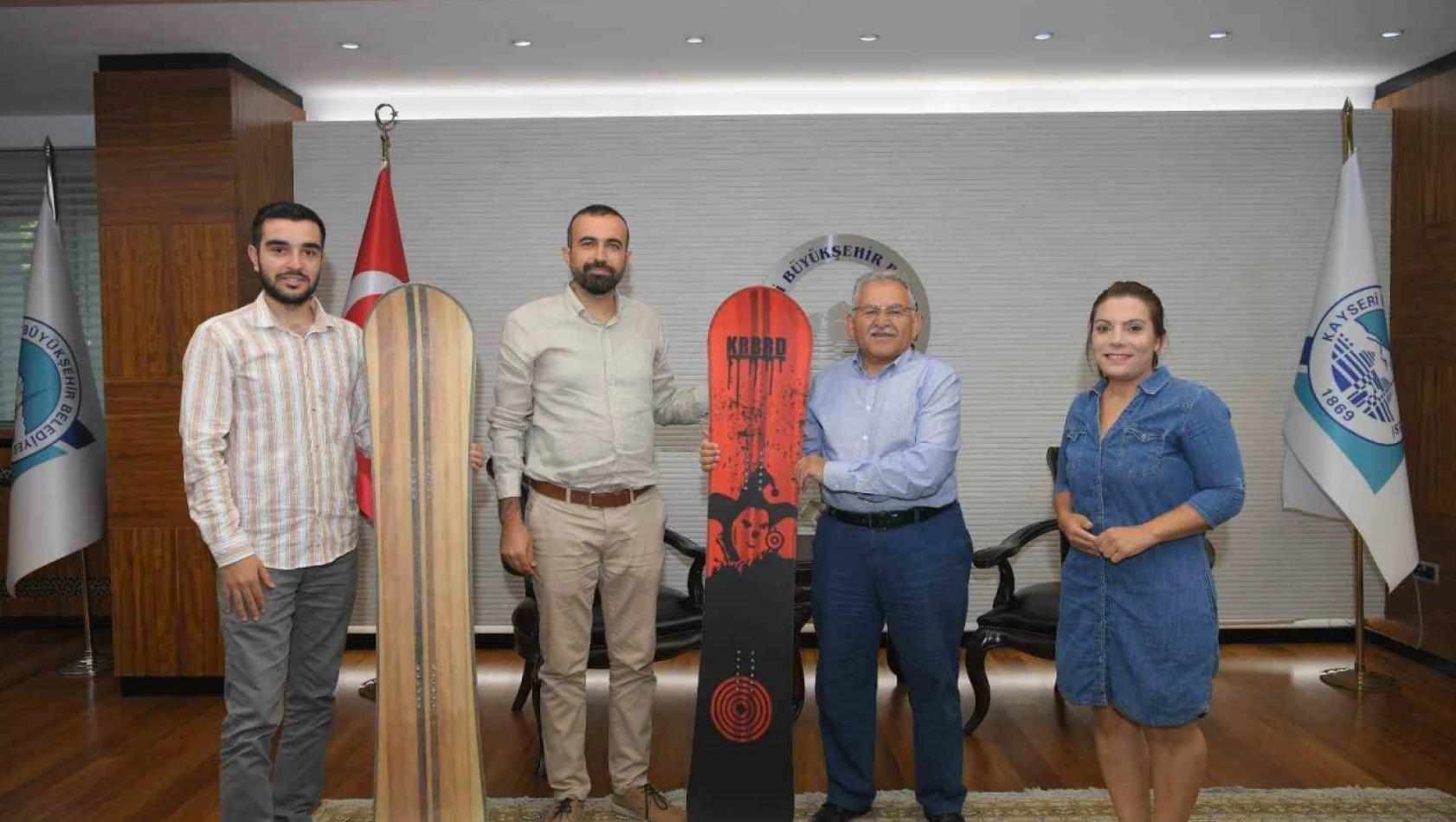 Erciyes Kayak Merkezi'nde 'Yerli ve Milli Board' Kullanılacak