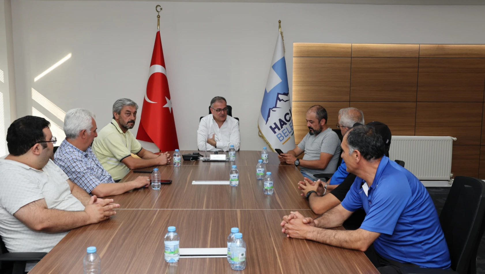 Hacılar Erciyespor Yönetimi Başkan Özdoğan'ı Ziyaret Etti