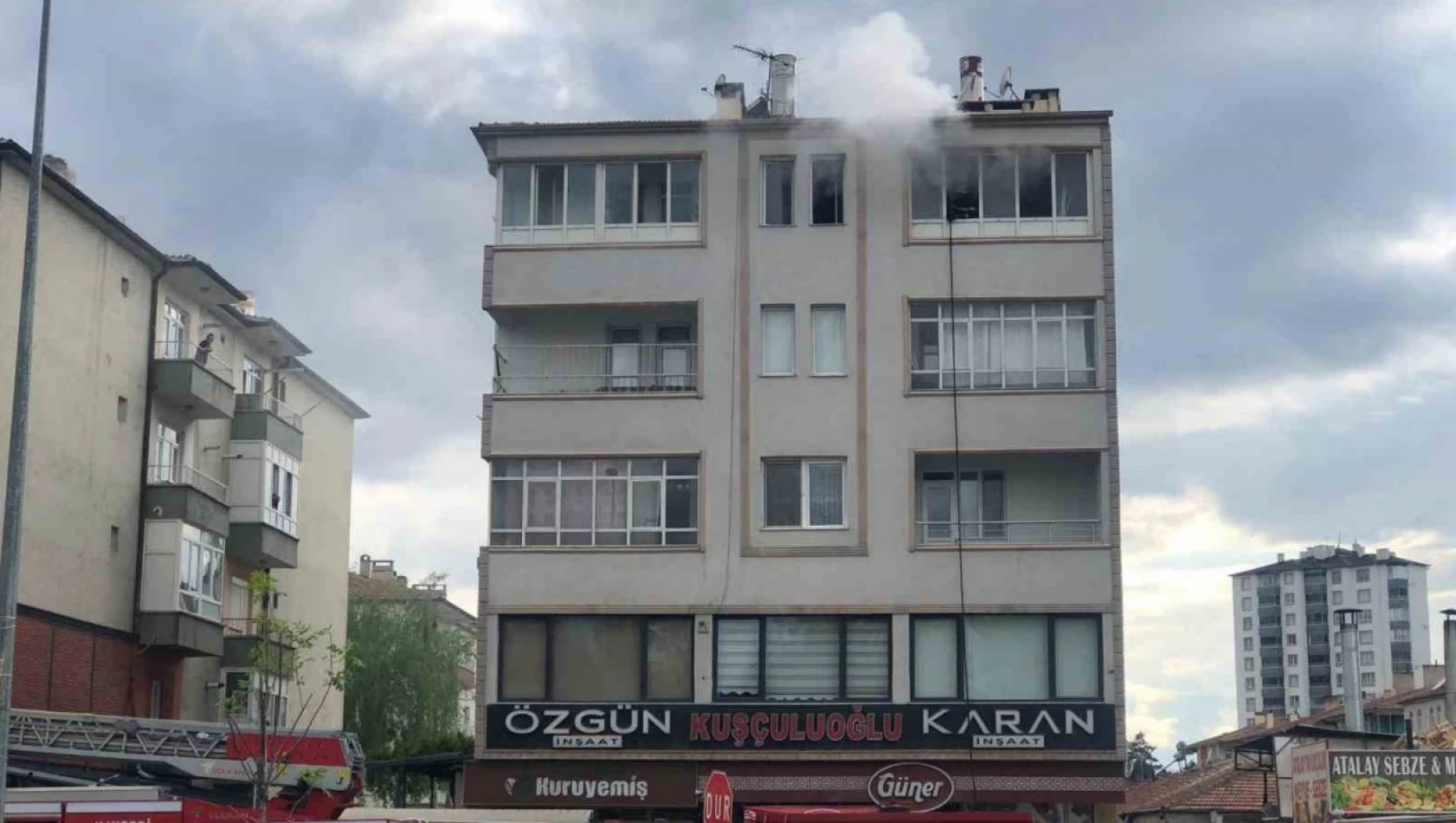 Kayseri'de korkutan yangın