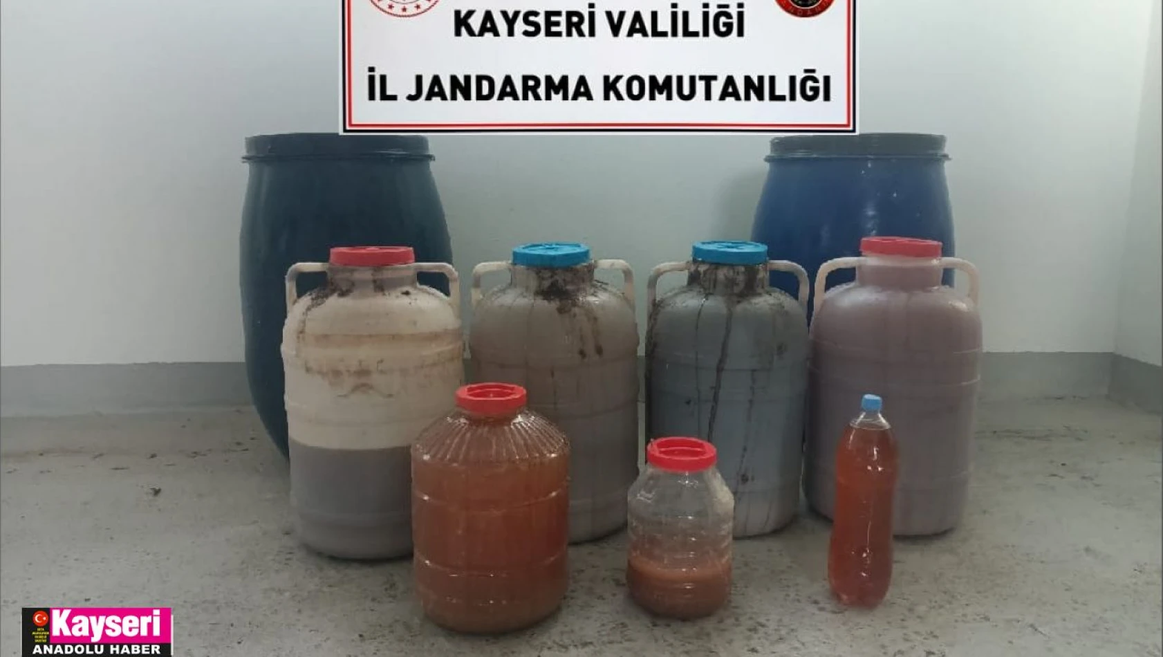 407 litre el yapımı şarap ele geçirildi