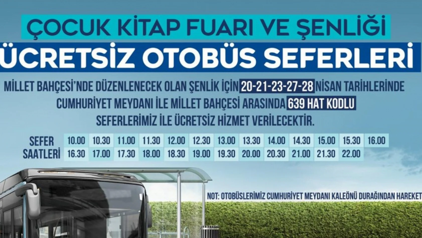 Kayseri Büyükşehir Belediyesi ücretsiz otobüs seferleri düzenleyecek