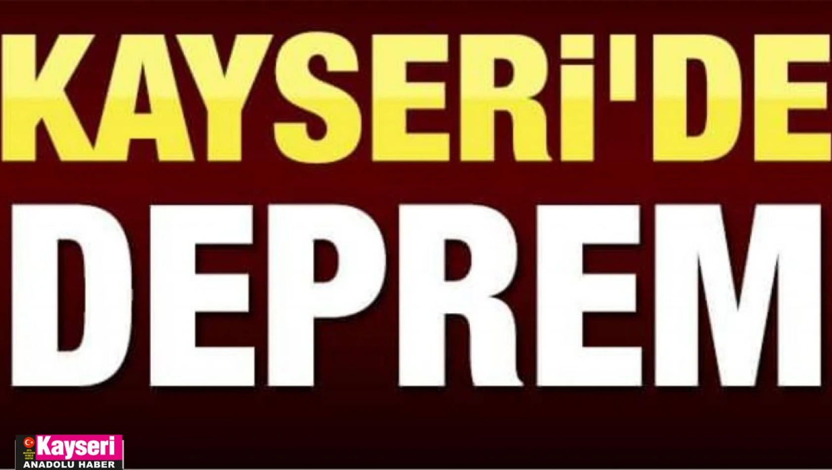 Kayseri'de deprem!.. 3.5 büyüklüğünde sallandı