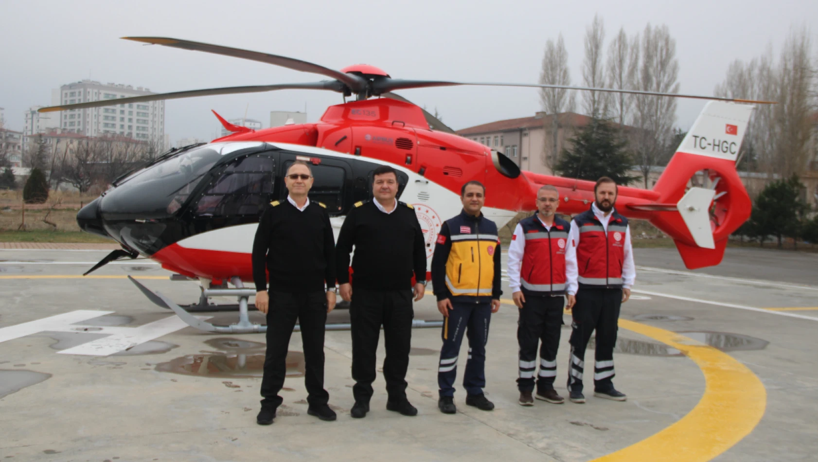 Kayseri'de helikopter ambulansta dikkat çeken hasta sayısı!