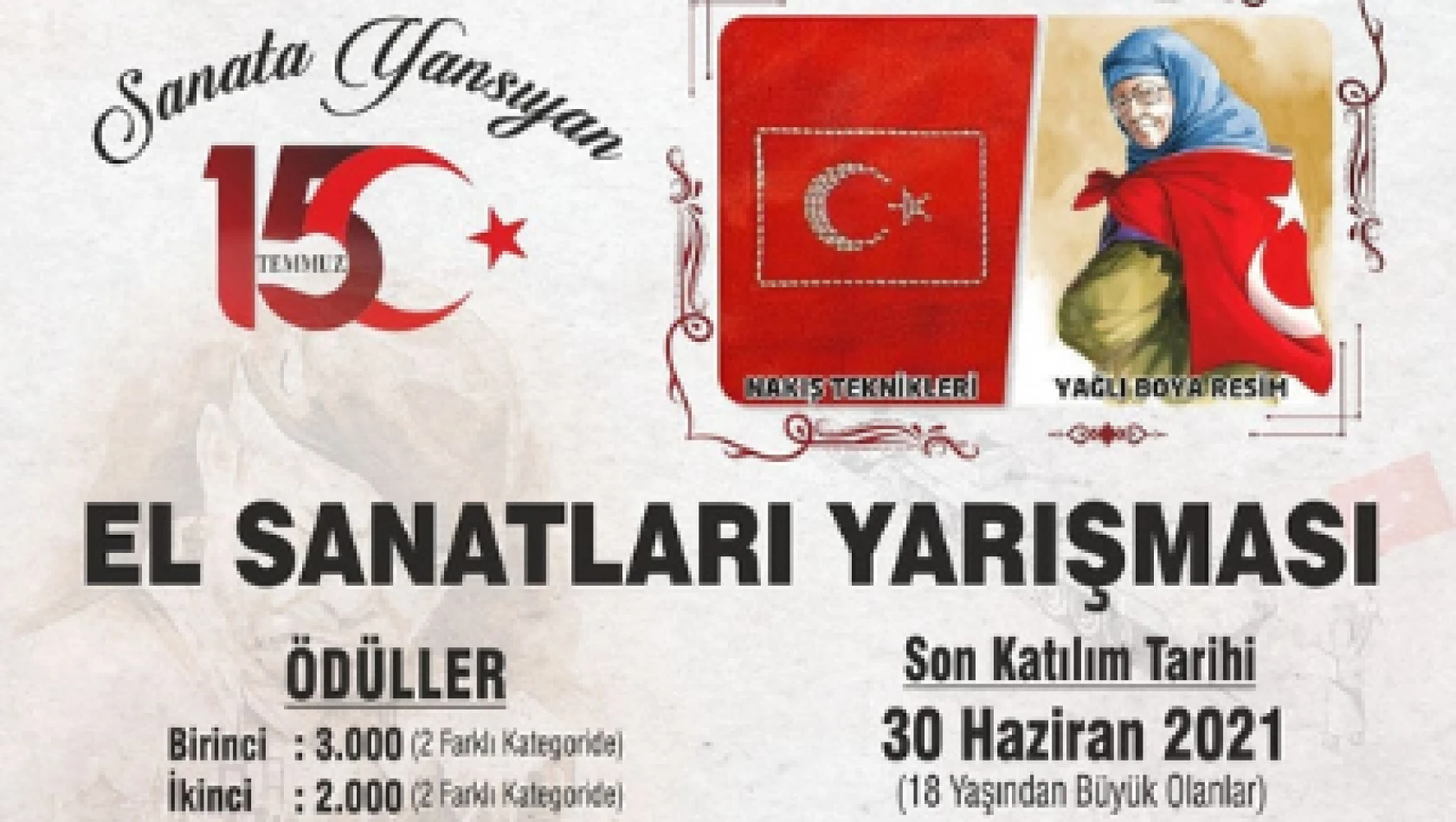 KAYMEK'ten 15 Temmuz konulu el sanatları yarışması