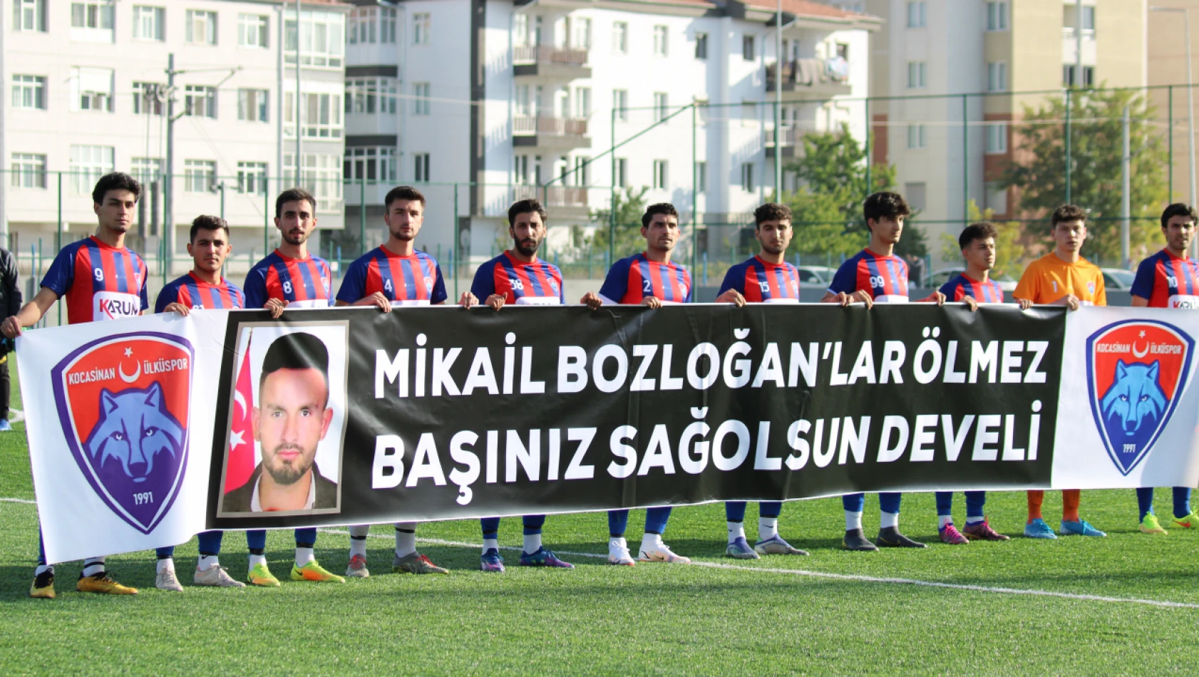 Ülküspor, Şehit Bozlağan'ı Unutmadı - Maça pankartla çıktılar