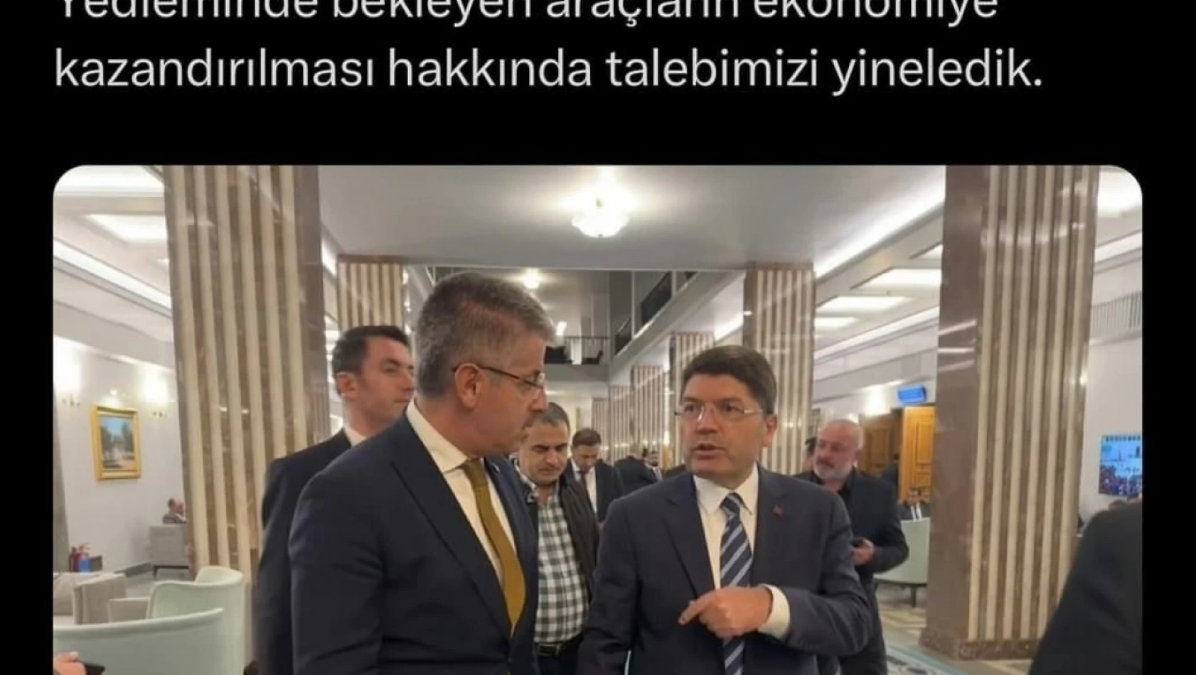 Yediemin işletmecisinden Milletvekili Çopuroğlu'na teşekkür