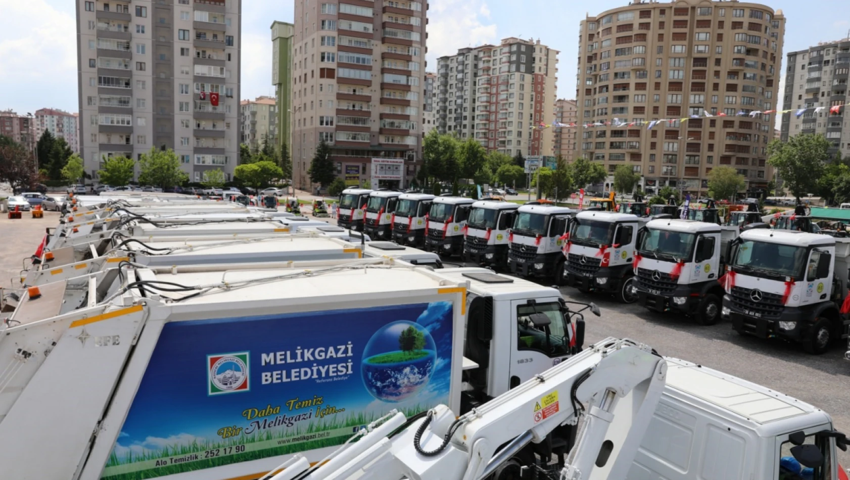 Yeni araçlarla Melikgazi'nin hizmet kapasitesi arttı