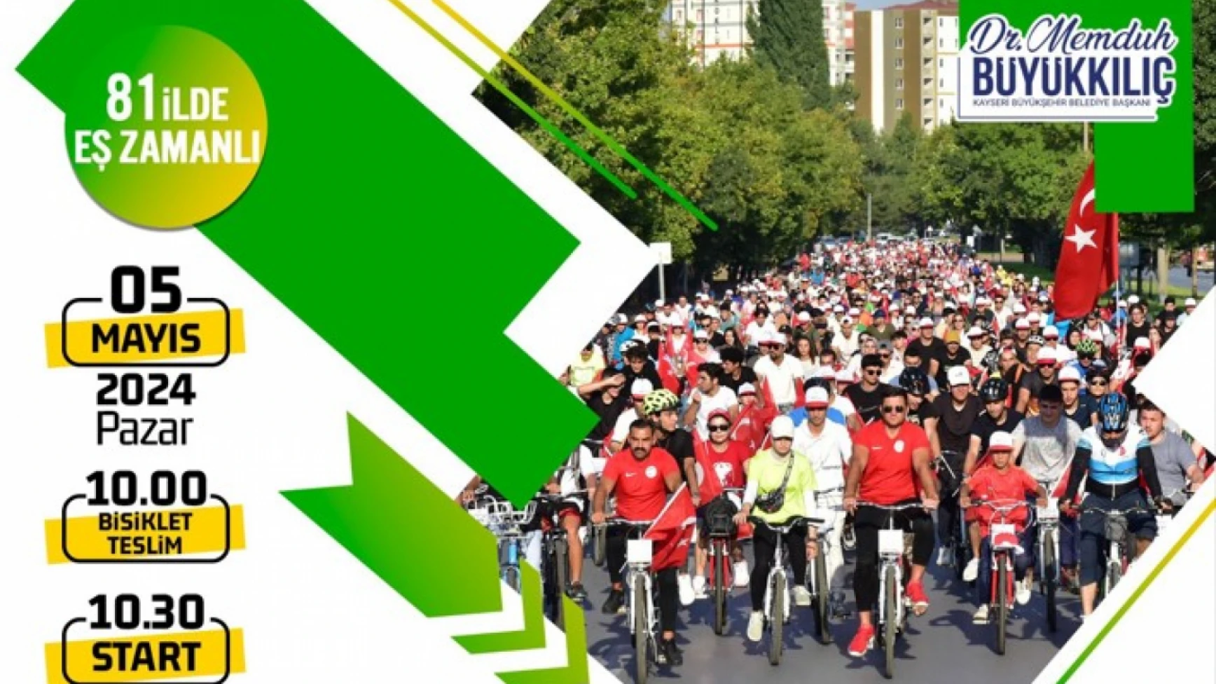 Kayserililer 'Yeşilay Bisiklet Turu'nda buluşuyor!