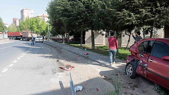 Freni patlayan araç dehşet saçtı