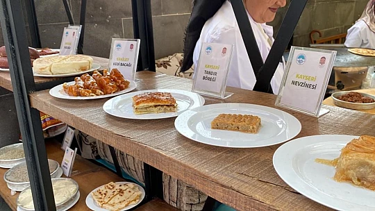 Kayseri'de Türk mutfağının önde gelen yemekleri sergilendi