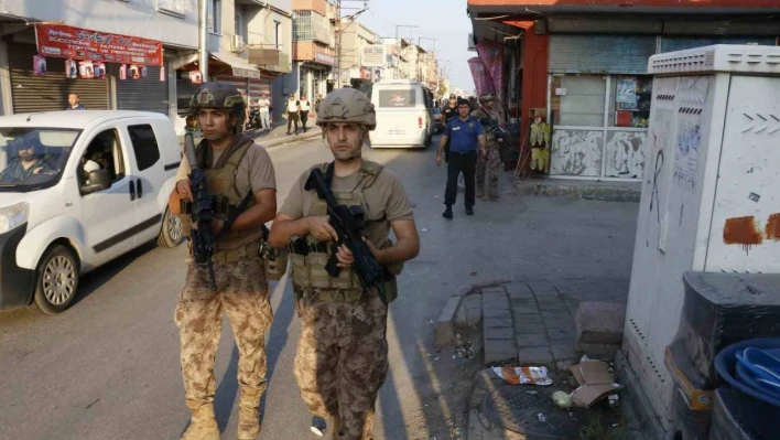 Adana'da infazların yaşandığı caddede hava destekli 'Huzur ve Güven' uygulaması