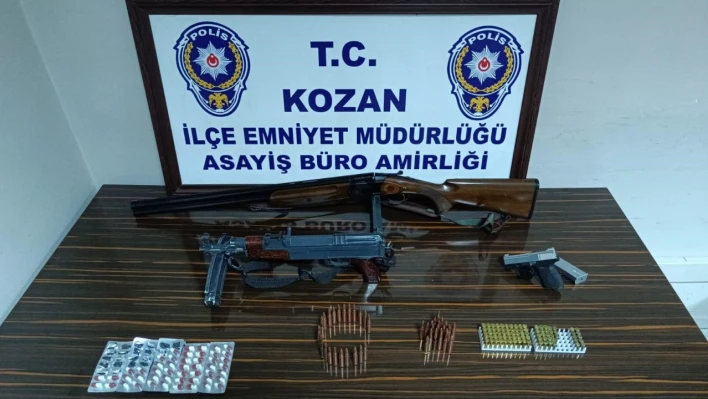 Adana'da kalaşnikof tüfek ele geçirildi