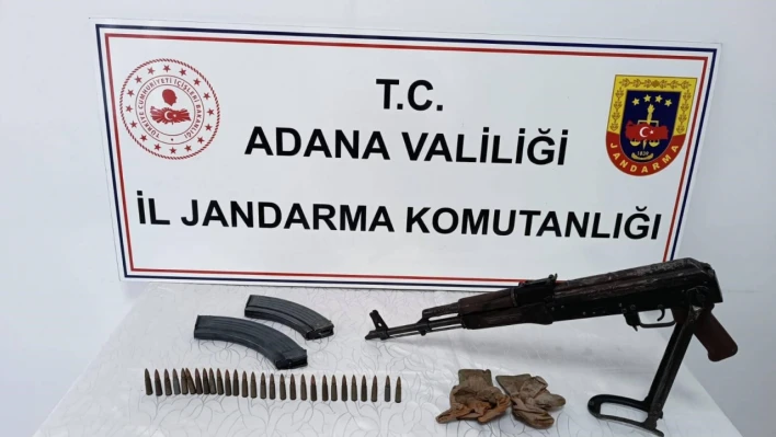 Adana'da uzun namlulu tüfek ele geçirildi