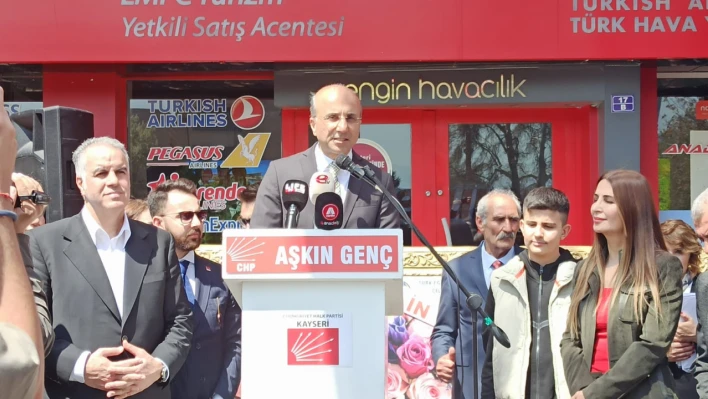 Aşkın Genç seçim ofisi açılışını yaptı