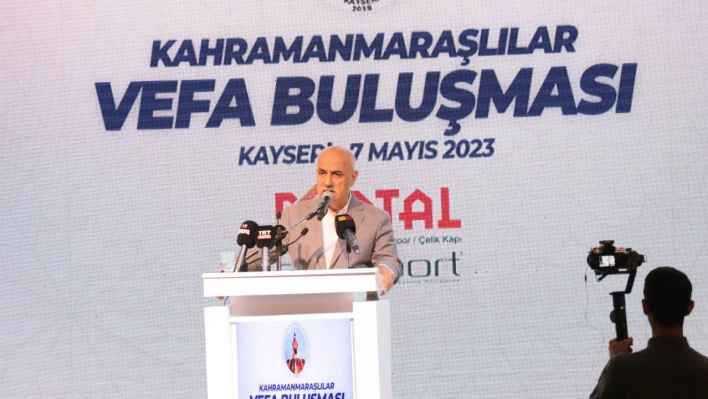 Bakan Kirişçi, Kahramanmaraşlılar Vefa Buluşmasında