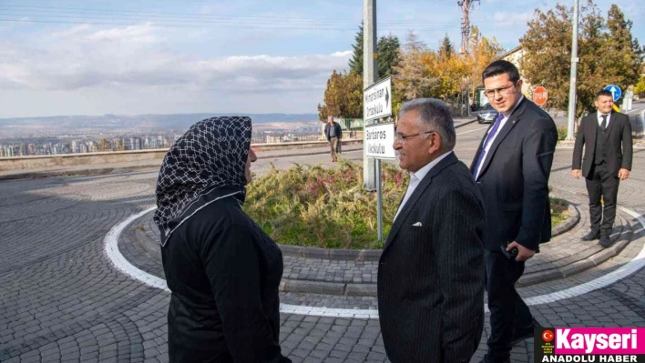 Başkan Büyükkılıç Mimarsinan Mahallesi'nde