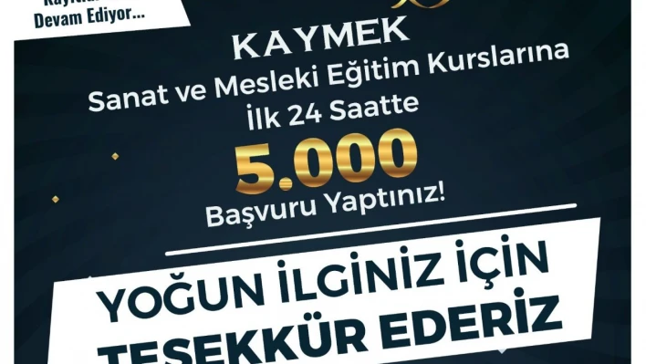 24 saatte 5 bin başvuru