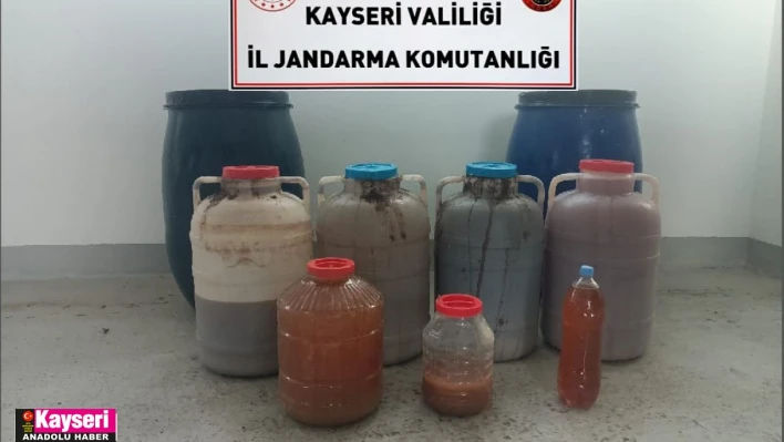 407 litre el yapımı şarap ele geçirildi