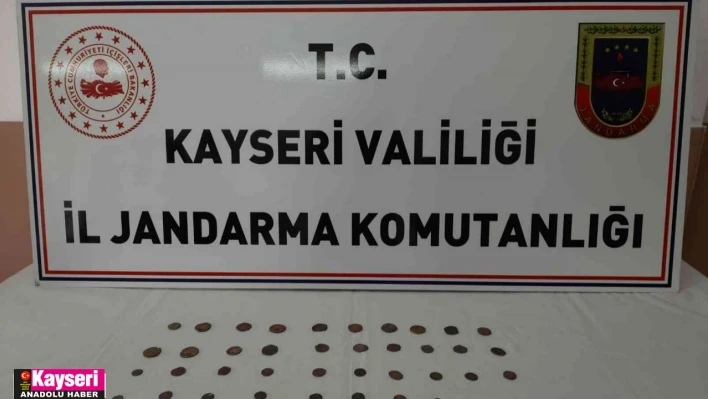 Satışa hazır 40 adet sikke ele geçirildi