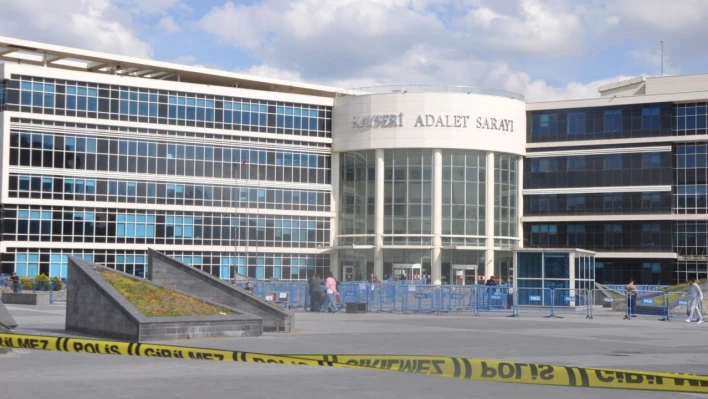 Kayseri Adliyesi önünde yoğun güvenlik önlemi