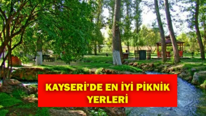 Kayseri'de piknik yapılacak en iyi yerler