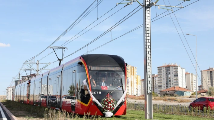 Kayseri'de Yeni tramvay hattı, 4 gün boyunca ücretsiz olacak