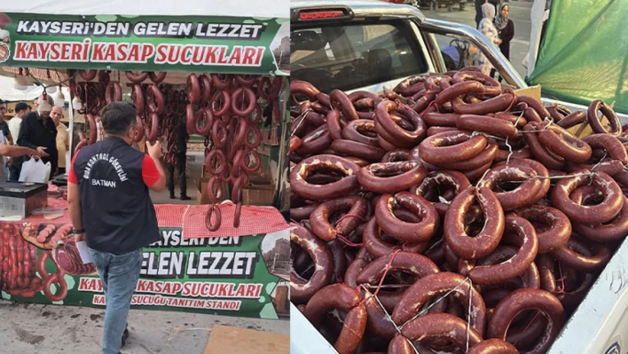 Kayseri'den diyerek menşei belli olmayan sucuk satıyorlar!