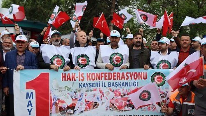 Hak-İş'e bağlı sendikalarda 1 Mayıs coşkusu