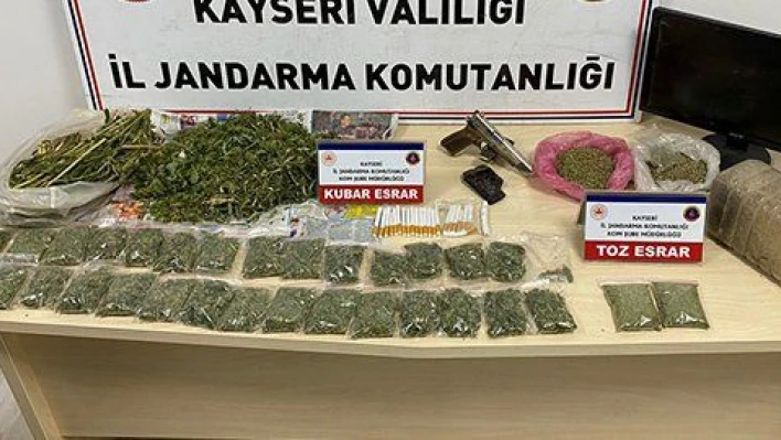 Tomarza'da uyuşturucu operasyonu