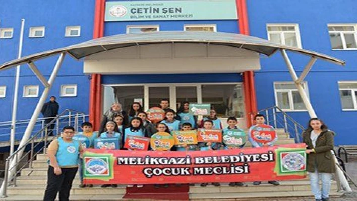 Melikgazi Belediyesi Çocuk Meclisi Çetin Şen Bilim ve Sanat Merkezi'ni ziyaret etti 