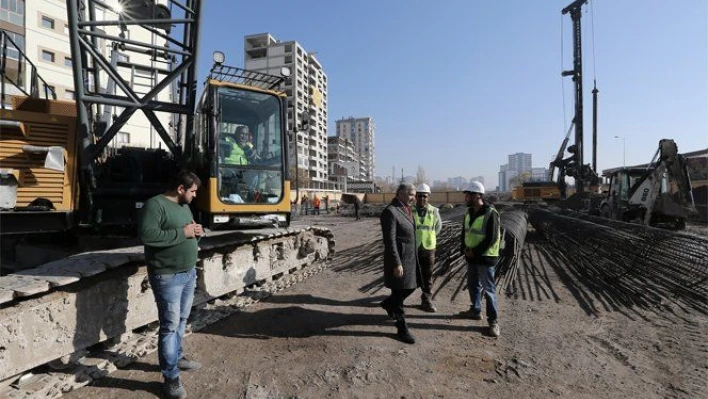 Gültepe katlı kavşağına başlandı 