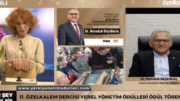  Büyükkılıç 'Yılın büyükşehir belediye başkanı' seçildi